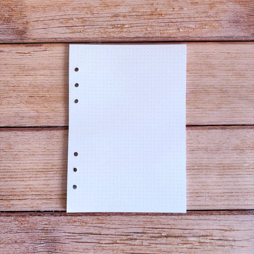 Lot de 30 feuilles vierges à pointillés dot