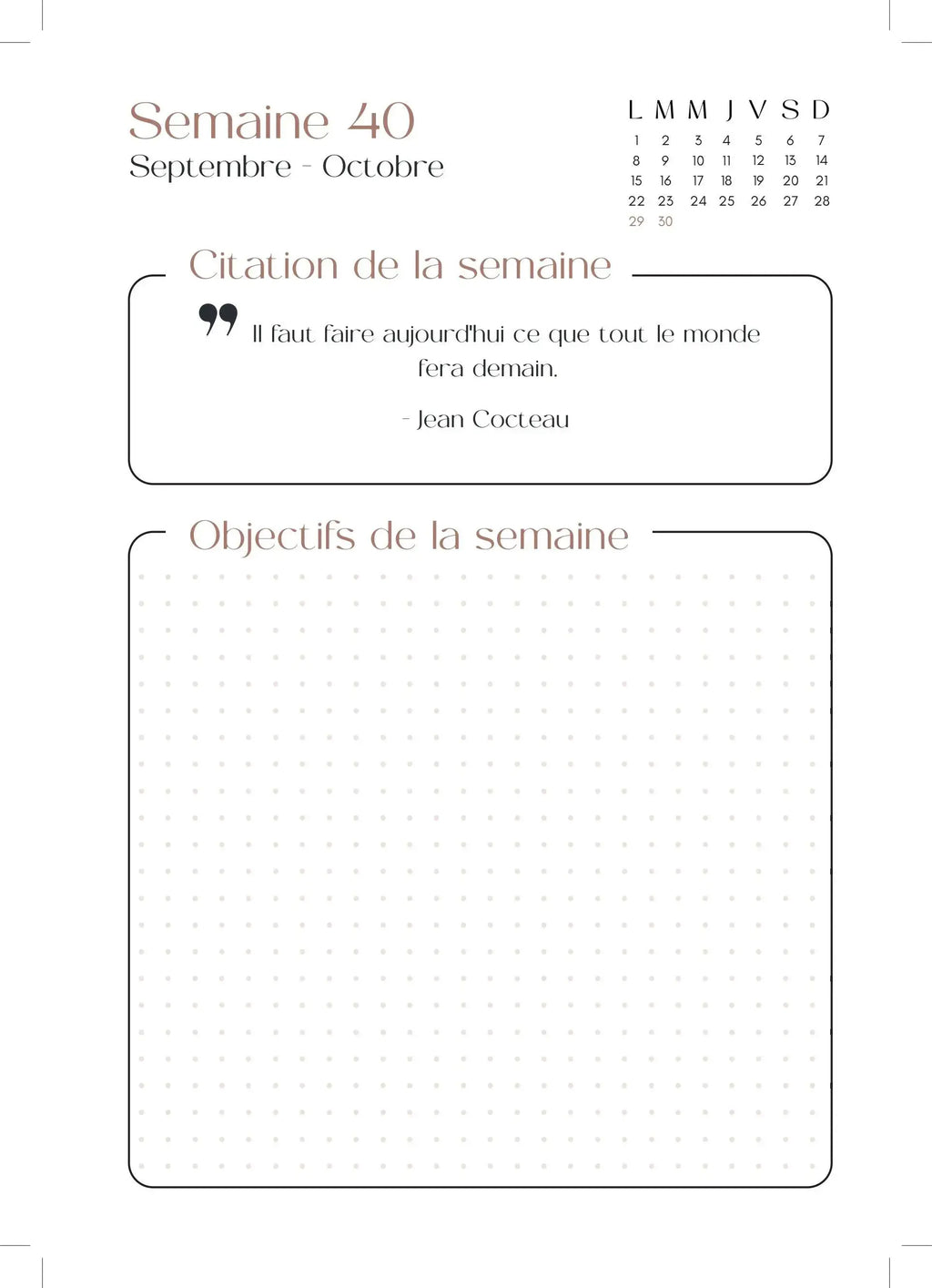 Kit de démarrage My Daftari Planner