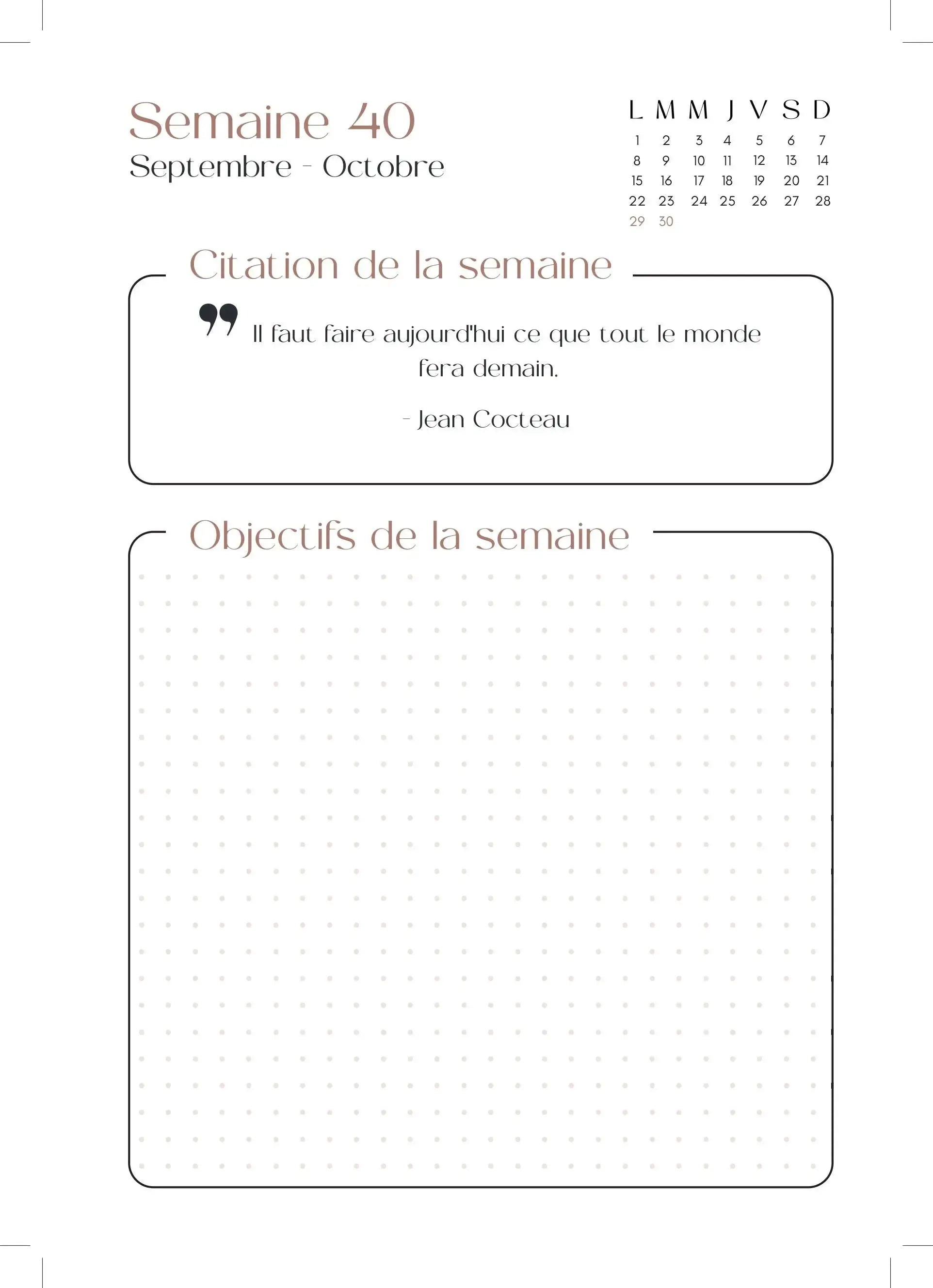 Kit de démarrage My Daftari Planner